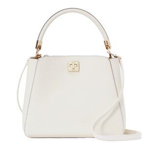 New Kate Spade Phoebe Medium Top Handle Satchel Refined Grain Leather Meringue
